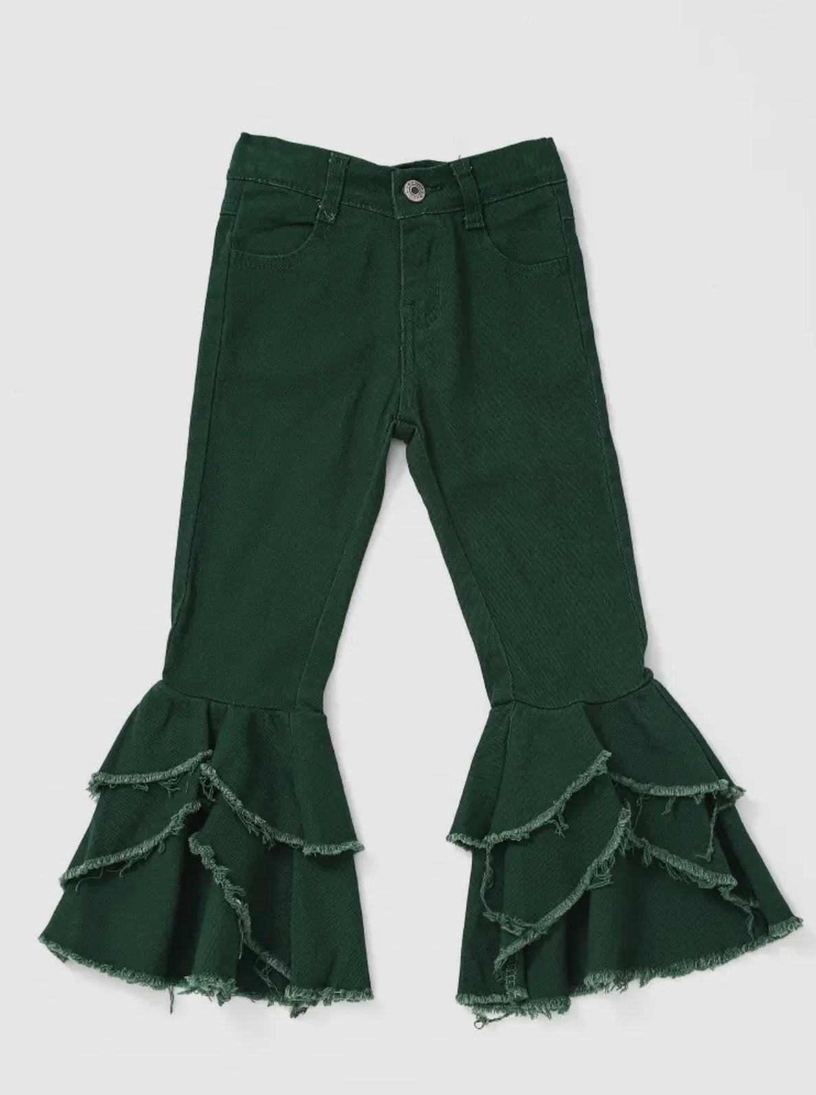 Green Double Layer Jeans (12M-8Y)