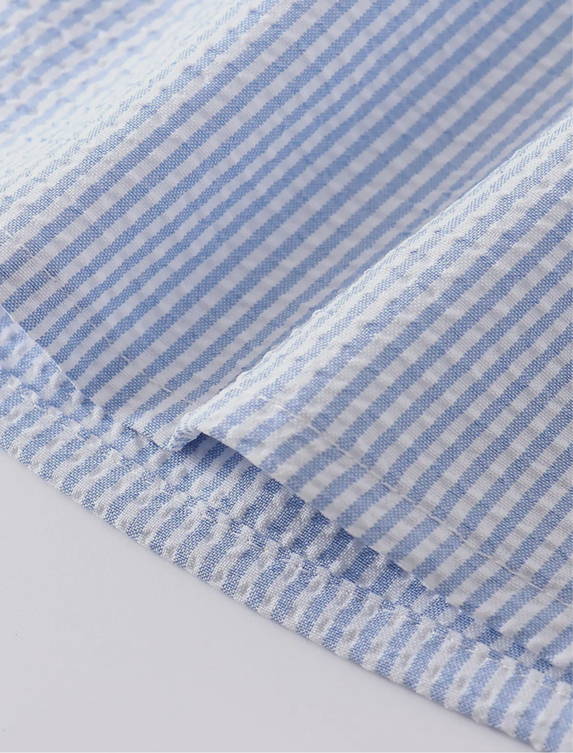 Blue Stripe Bunny Applique Dress