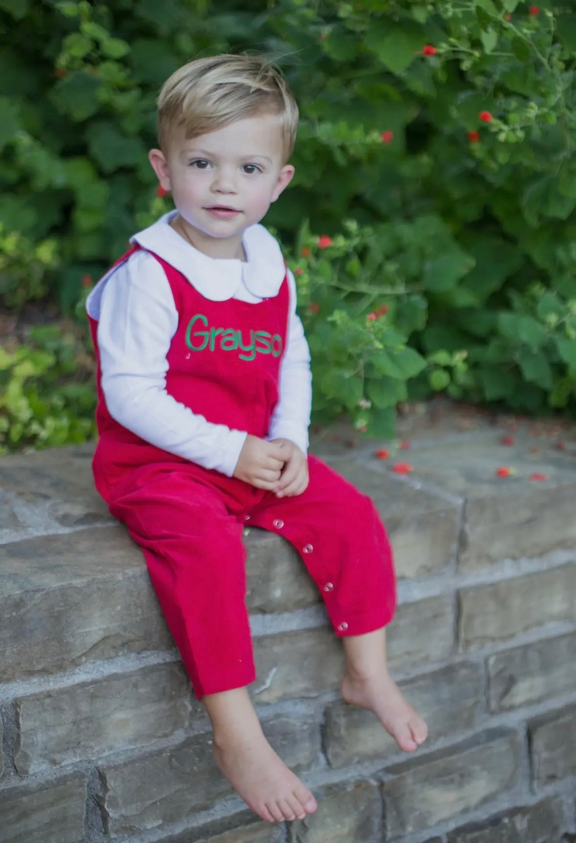Classic Corduroy Overall - Red
