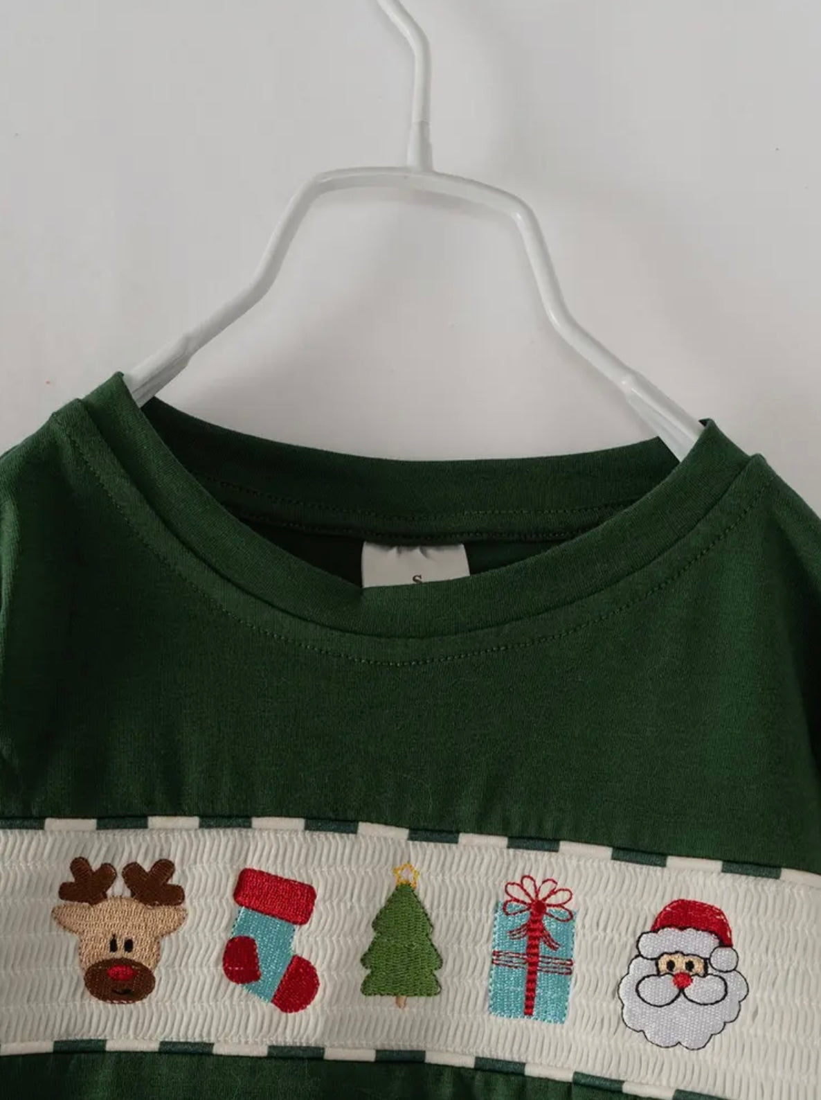 Christmas Plaid Smocked Boy Pant Set