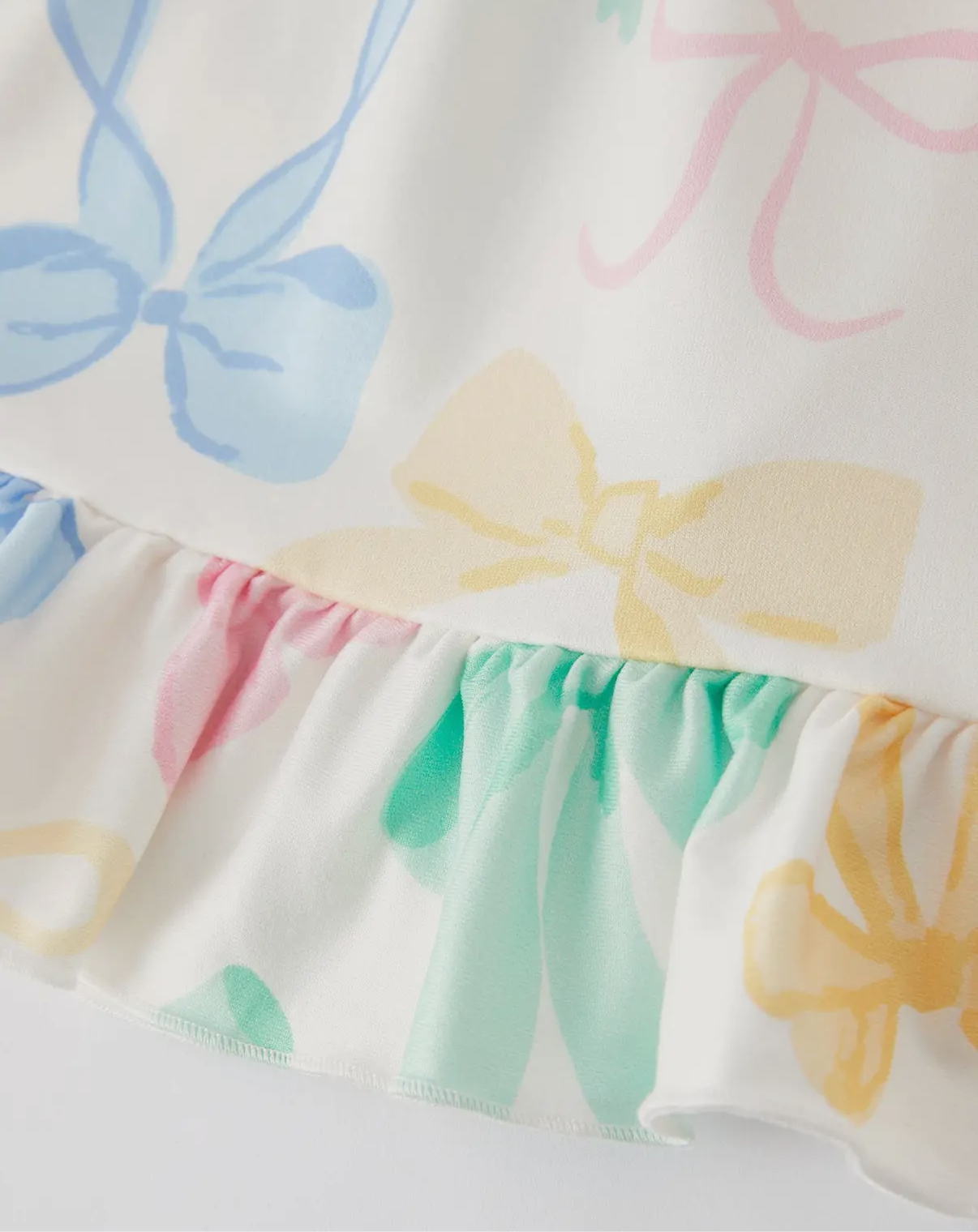 Colorful Bow Print Dress