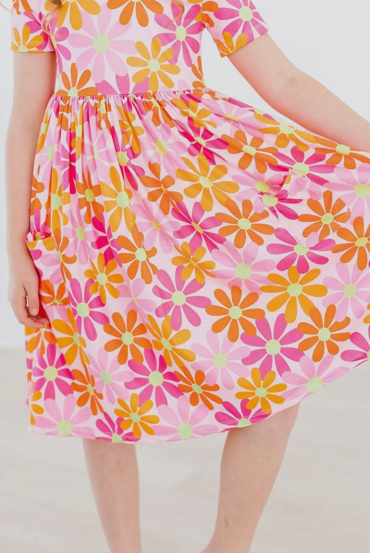 Retro Daisy Twirl Dress