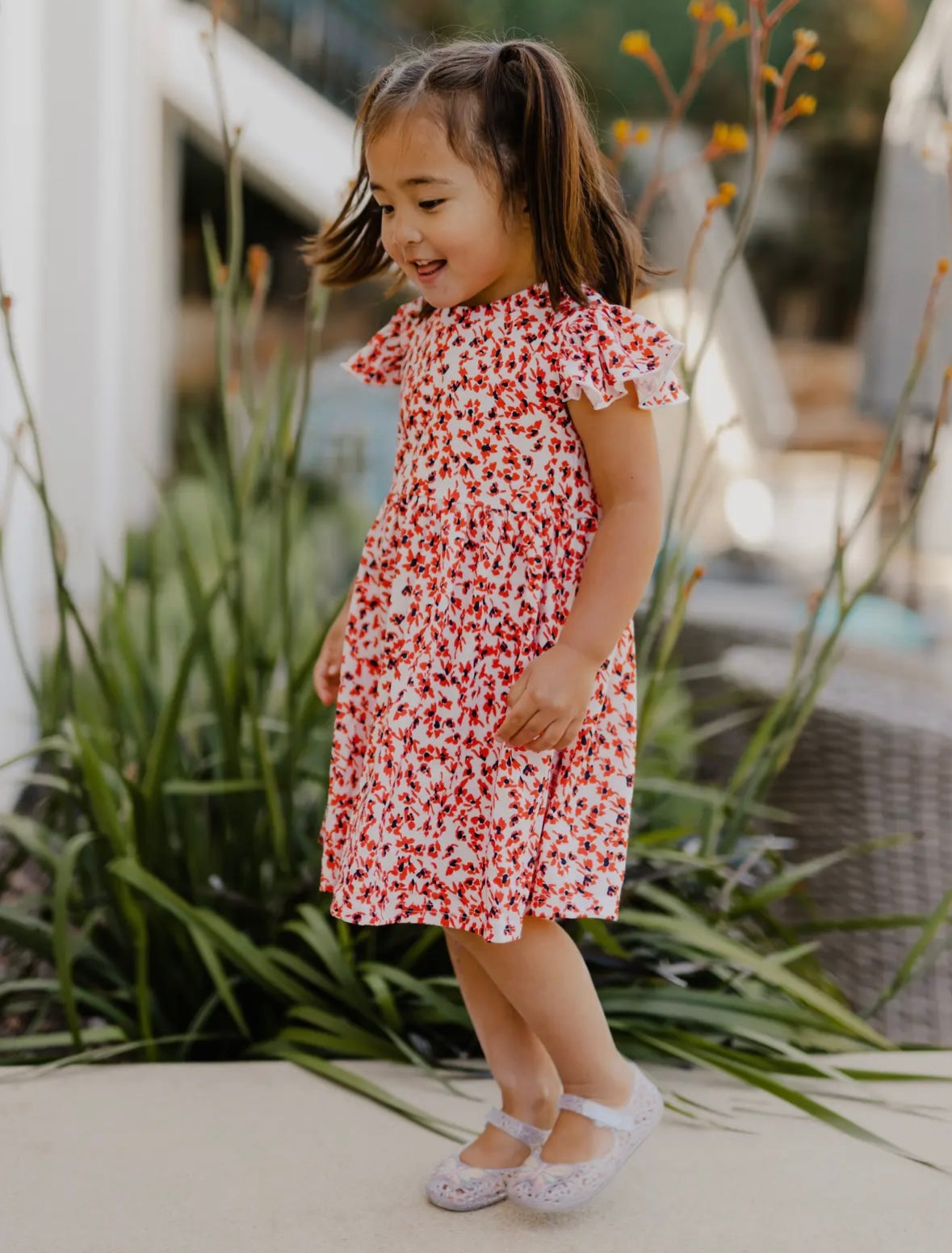 Red Floral Dress