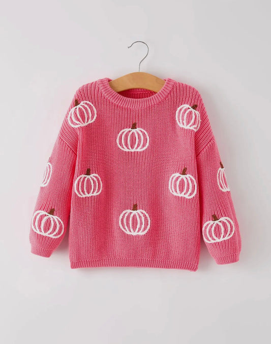 Pink Pumpkin Sweater