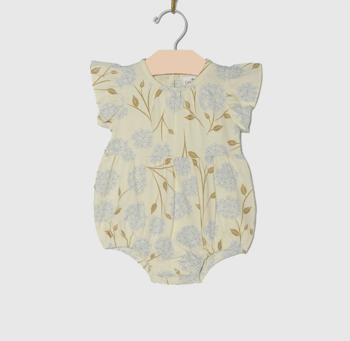 Hydrangea Flutter Sleeve Romper