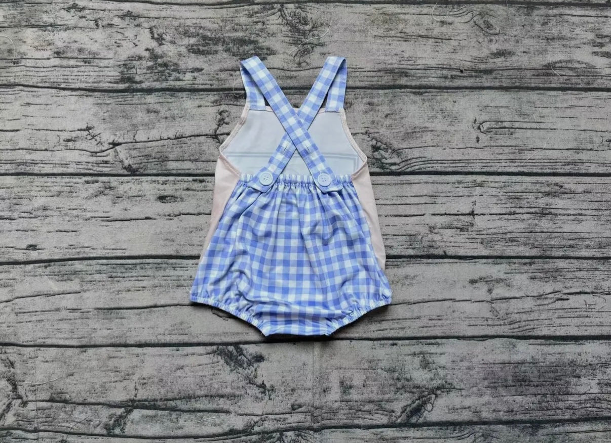 Baby Boy Baseball Strap Romper