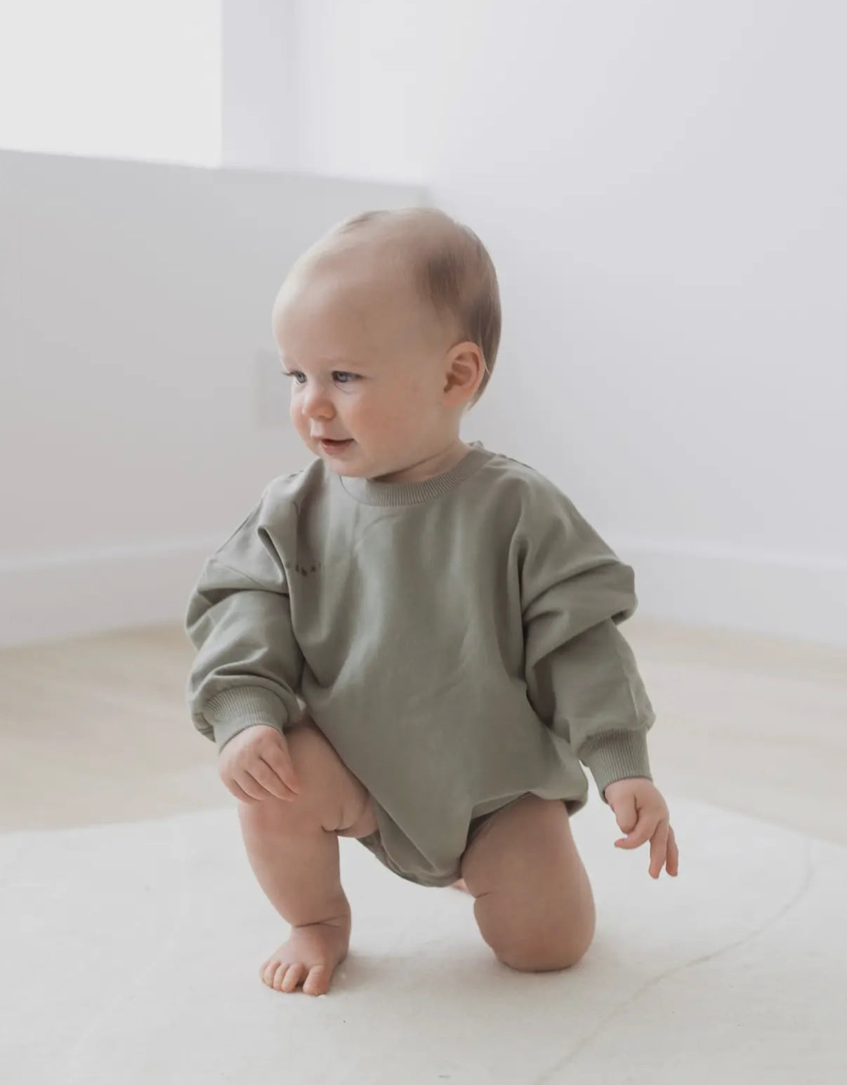 Oversized Sweatshirt Bubble Romper