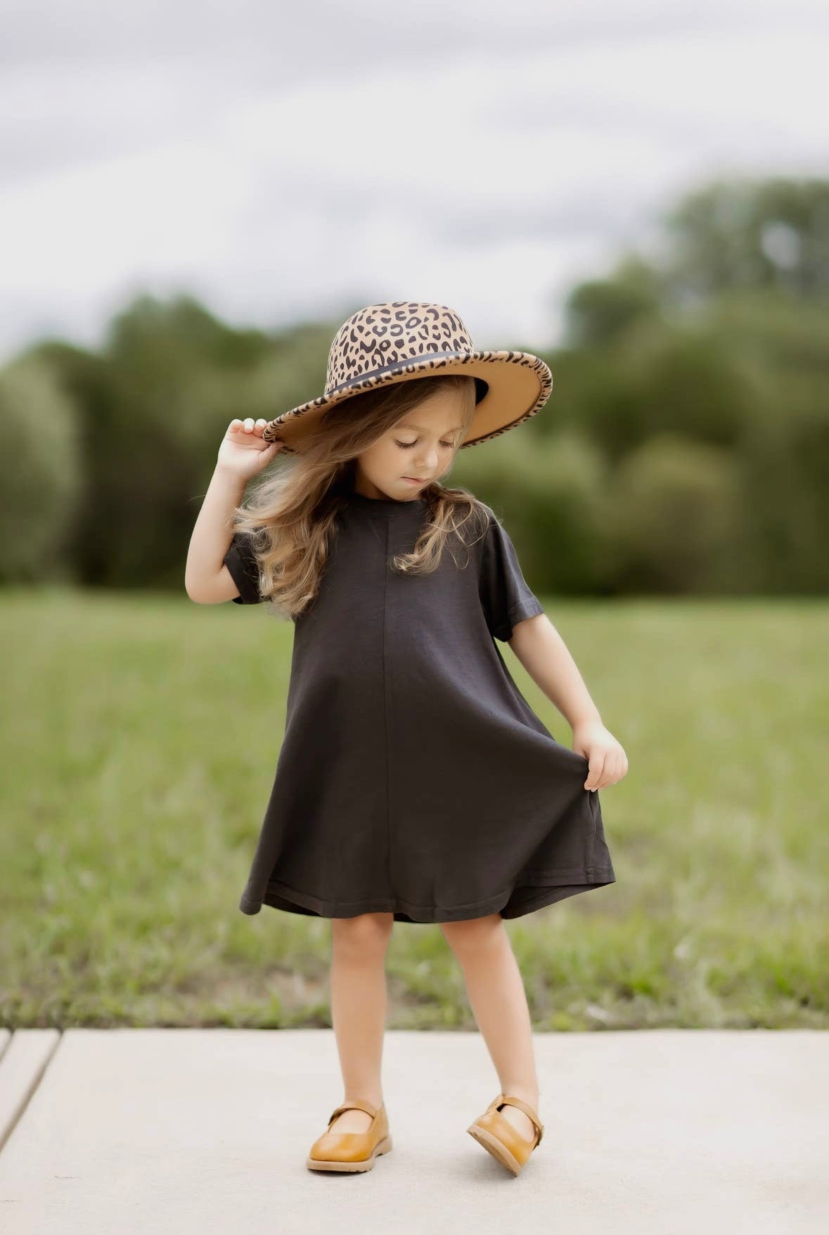 brown dress 3t Baby And Toddler Girls Long Sleeve Floral Smocked Dress - BROWN