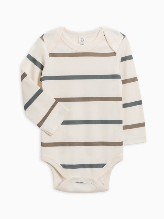 Organic Baby Striped Bodysuit (0/3M-18M)