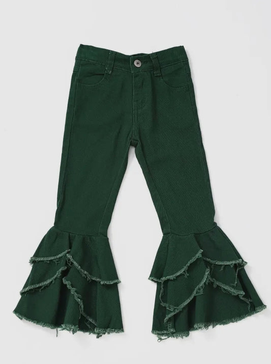 Green Double Layer Jeans (12M-8Y)