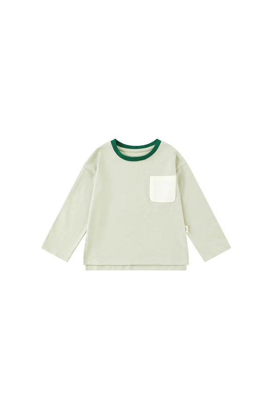 Toddler Long Sleeve T Shirt - Tender Green (12M-6Y)