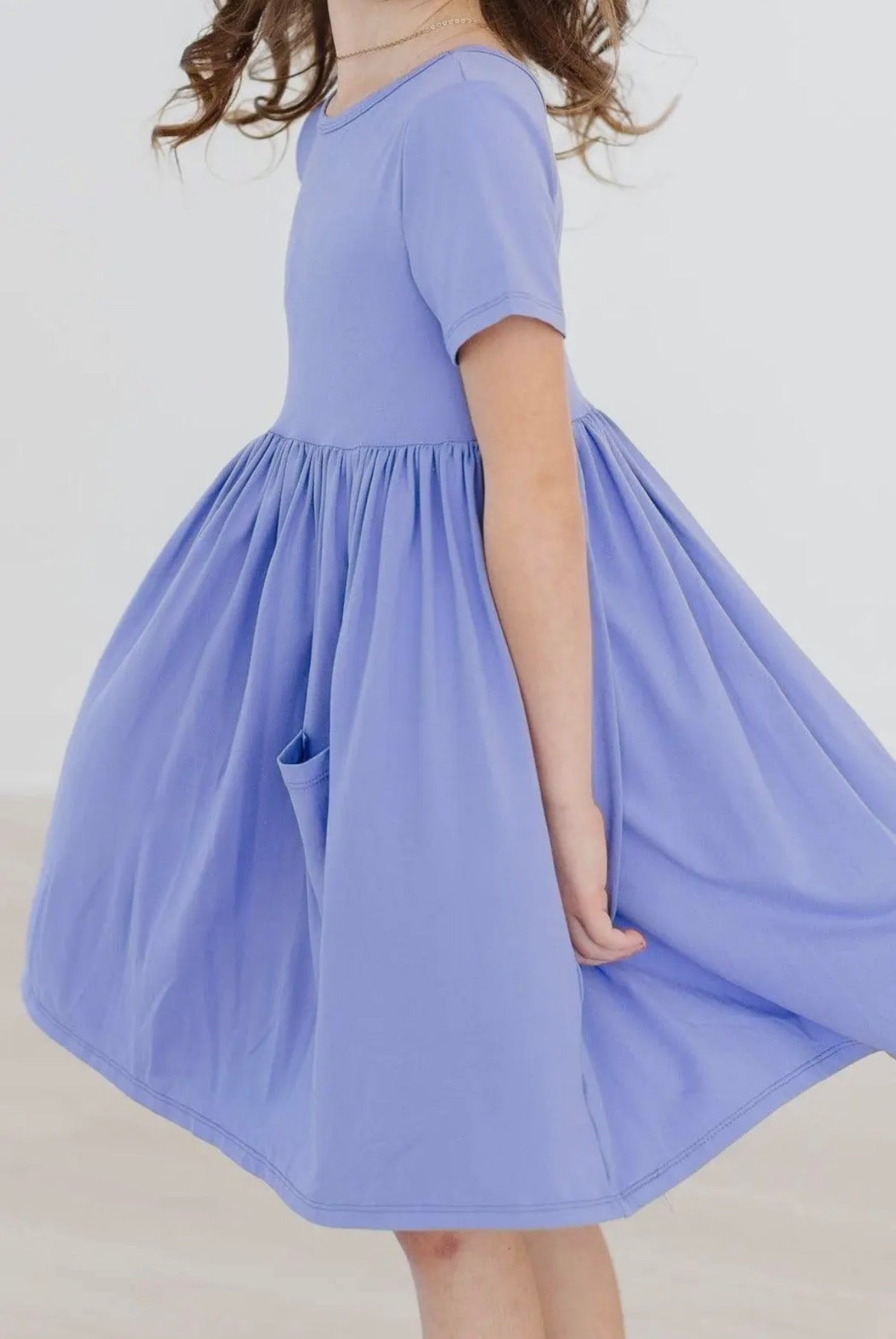 Periwinkle Twirl Dress