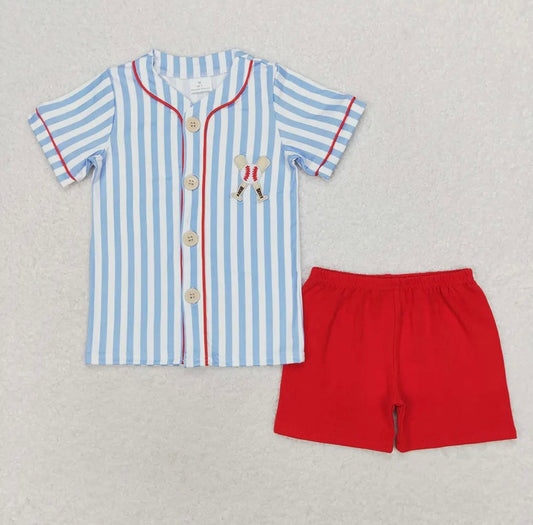 Baseball Embroidered Set