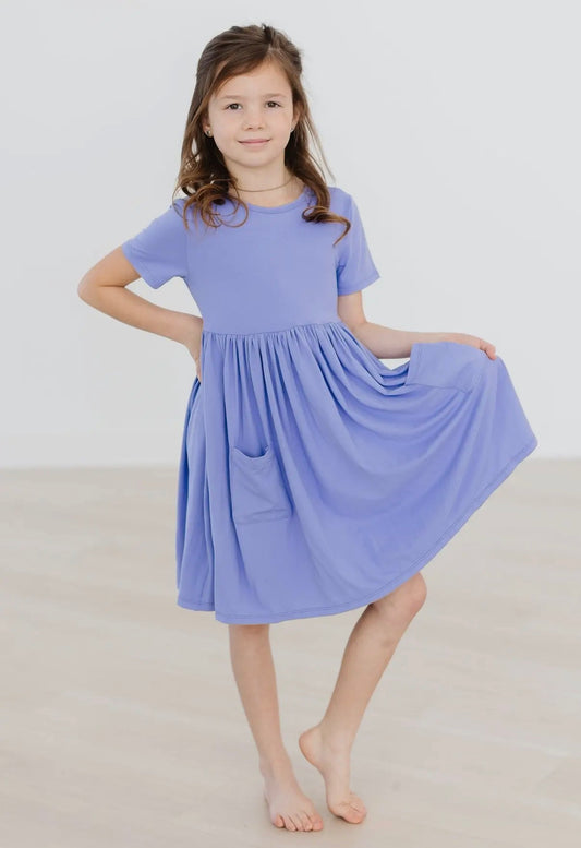 Periwinkle Twirl Dress