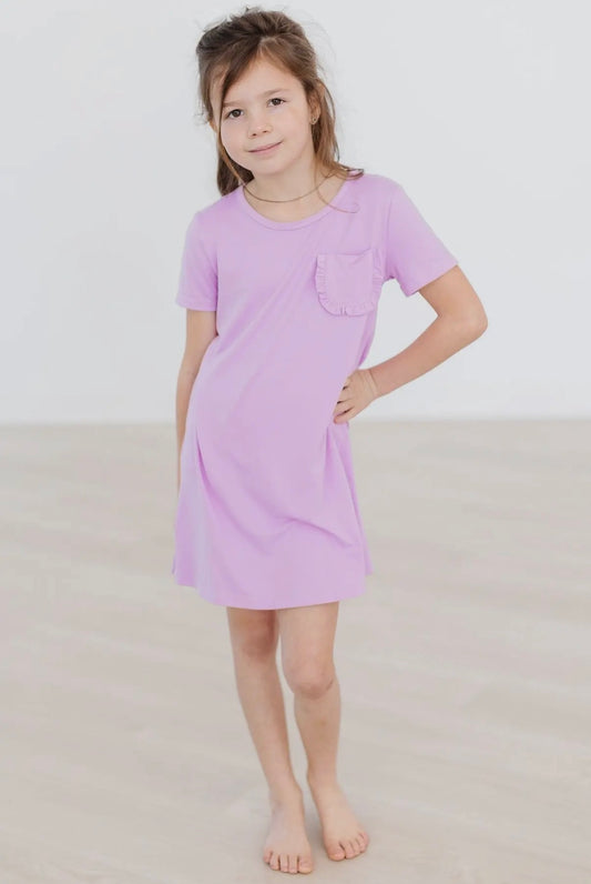 Bright Lilac T-Shirt Dress