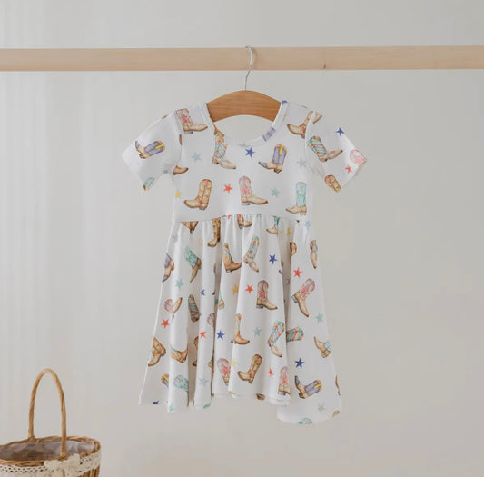 Giddy Up Organic Cotton Dress (2T-7)