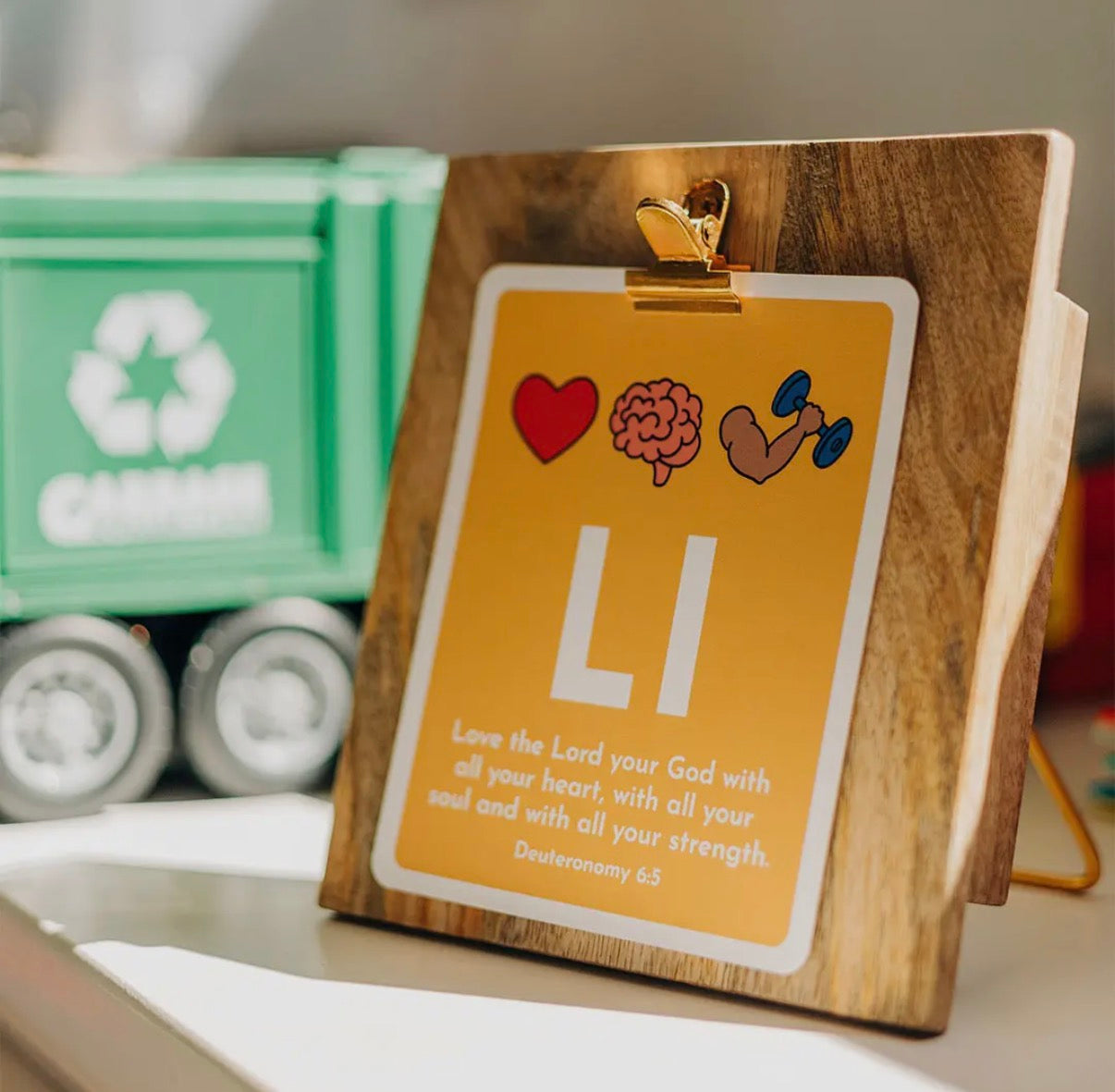 ABC Scripture Cards With Wooden Clipboard