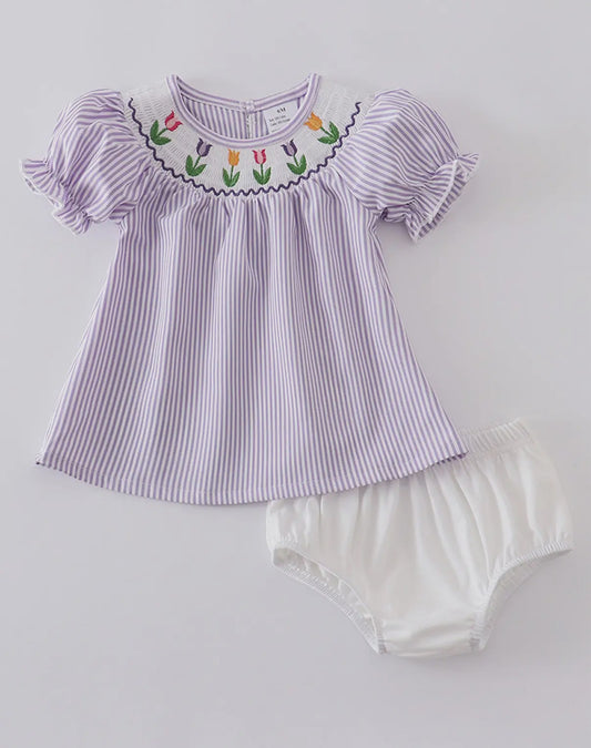 Purple Stripe Tulip Set