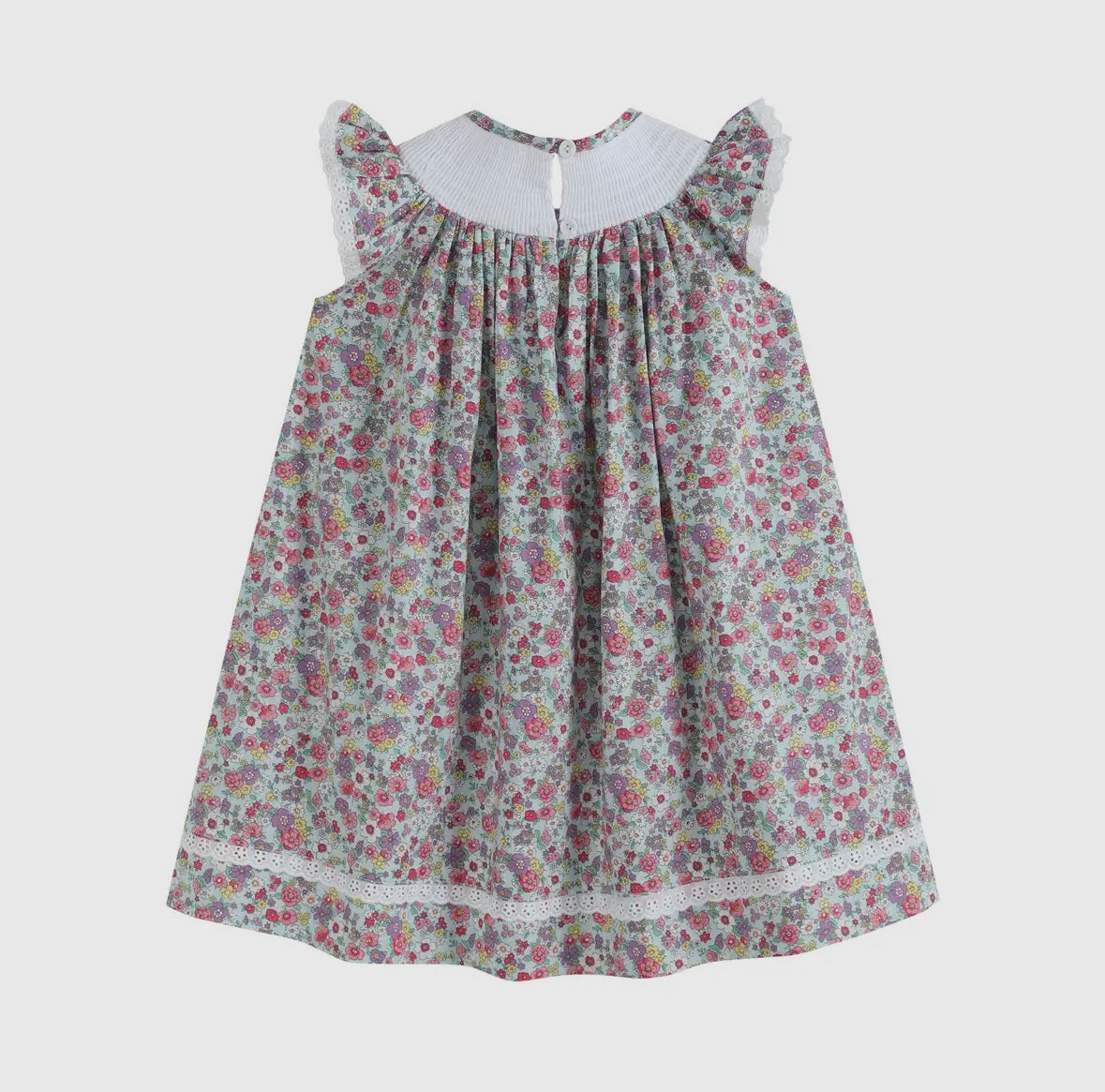 Embroidered Smocked Floral Dress (3M-6Y)