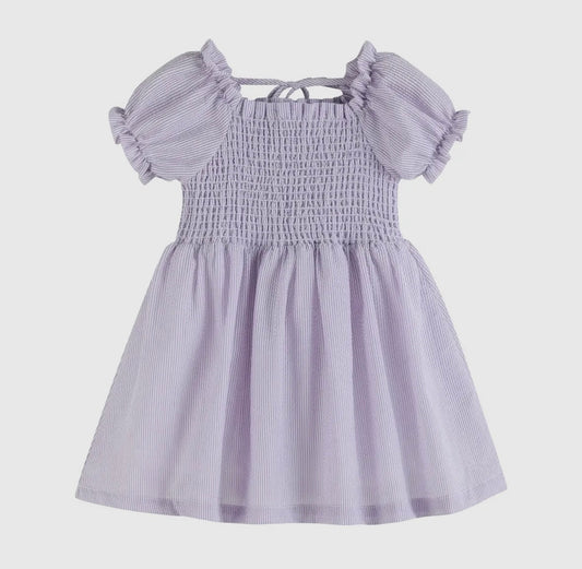 Samantha Smocked Purple Dress (3M-6Y)