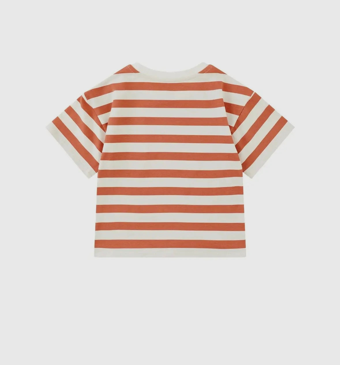 Organic Cotton T-Shirt Cream/Orange (12M-6Y)