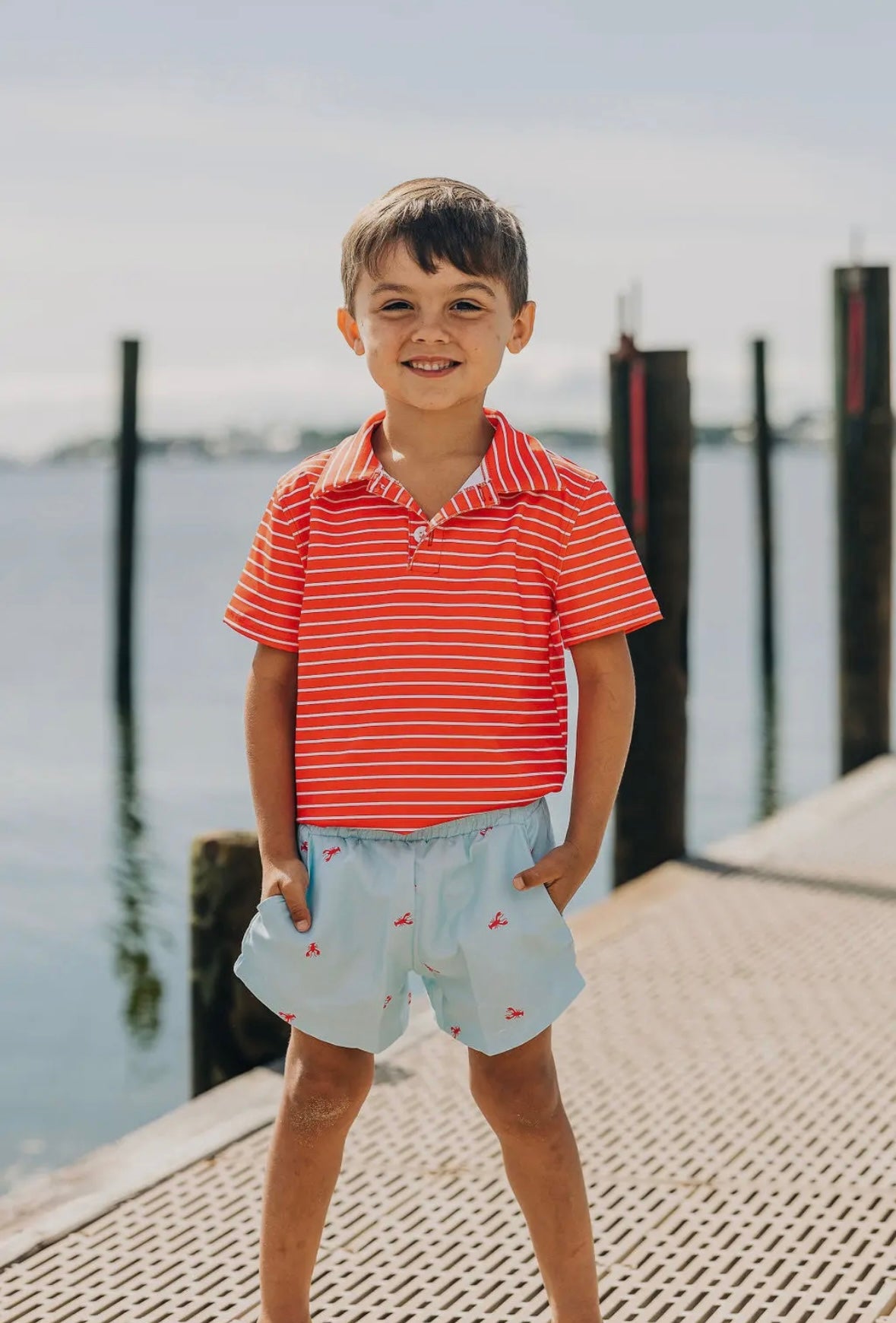 Polo - Red Stripe (12M-8Y)