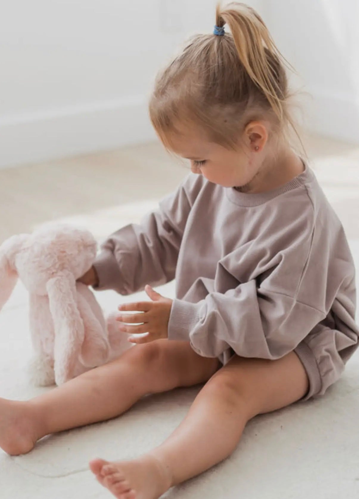 Oversized Sweatshirt Bubble Romper