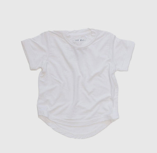 Basic T Shirt- White (6M-8Y)